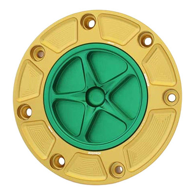 Bouchon de réservoir Evotech aluminium Vert/Or Honda CBR 600 RR 00-25