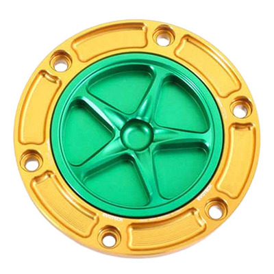 Bouchon de réservoir Evotech aluminium Vert/Or Aprilia Tuono 660 21-25