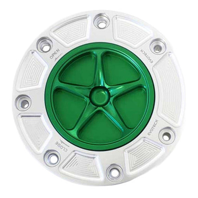 Bouchon de réservoir Evotech aluminium Vert/Silver Honda CBR 600 RR 00-25