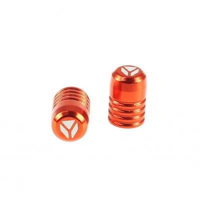 Bouchon de valve YCF - taillé dans la masse - Orange
