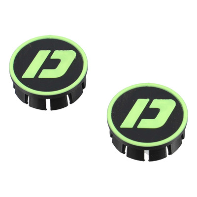 Bouchons de cadre Doppler noir/jaune fluo Derbi Senda