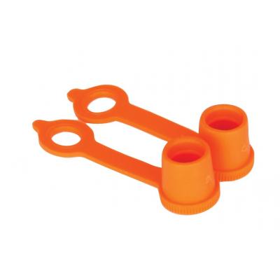 Bouchons de valve BikeTek orange