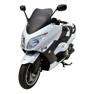Bulle Ermax Hypersport 55 cm découpe en V Yamaha T-Max 500 08-11 noir satin opaque
