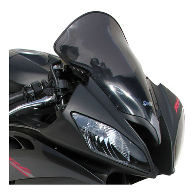 Bulle haute protection 40 cm (+5 cm) Ermax Yamaha YZF-R6 08-16 noir satin opaque