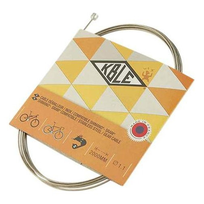 Câble de dérailleur Shimano/Sram 2,00m Transfil acier inoxydable (x25)