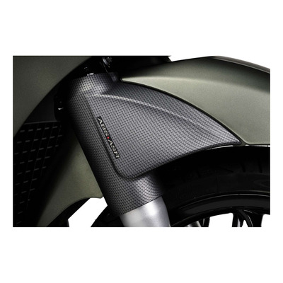 Cache fourche avant droit effet carbone d'origine 1B006052 Piaggio Beverly 300 2016-20