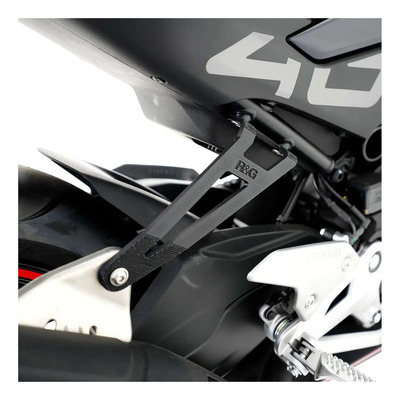 Cache orifice de repose-pieds arrière avec support d'échappement R&G Racing CF Moto 450 SS/SR 23-25