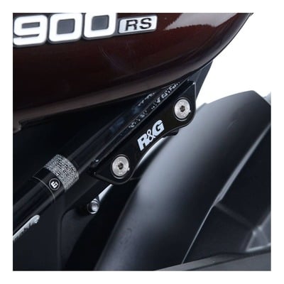 Cache orifice de repose-pieds arrière gauche R&G Racing noir Kawasaki Z 900 17-21