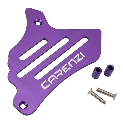 Cache pignon en aluminium violet Carenzi pour moteur AM6