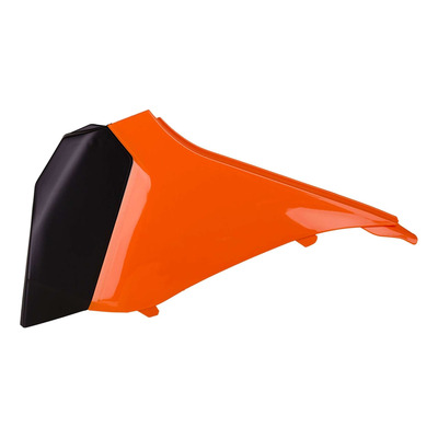 Cache de Boîte à Air POLISPORT Type Origine Orange / Noir - KTM 125 à 250 SX 2011
