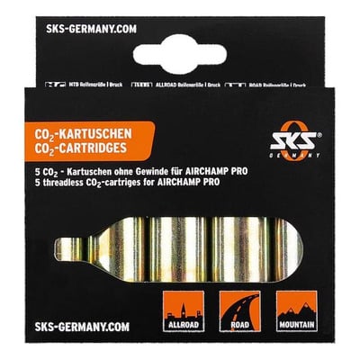 Cartouches CO² SKS 16gr sans filetage (x5)