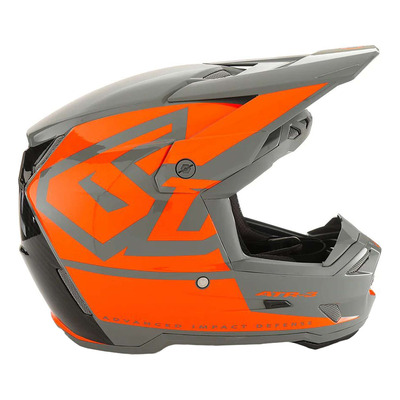 Casque cross 6D ATR-3 Hex glossy neon orange