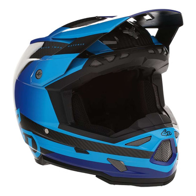 Casque cross 6D ATR-3 Pure bleu foncé brillant