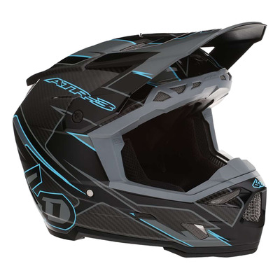 Casque cross 6D ATR-3 Reflex noir brillant