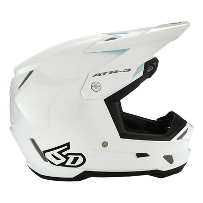 Casque cross 6D ATR-3 Solid blanc brillant