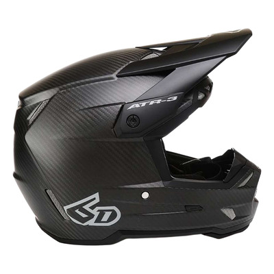 Casque cross 6D ATR-3 Solid noir matt carbone