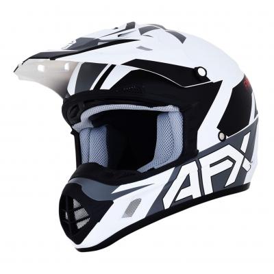 Casque cross AFX FX-17 blanc/noir mat