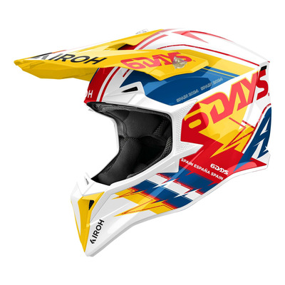 Casque cross Airoh Wraaap 6Days Spain 2024 gloss