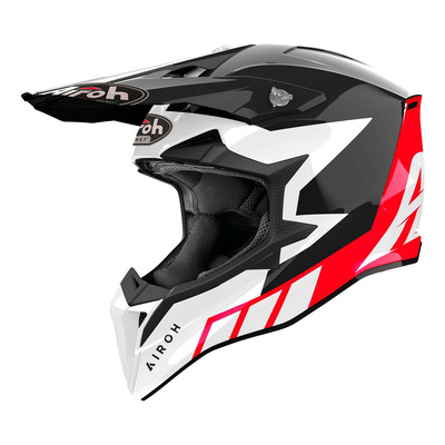 Casque cross Airoh Wraaap Reloaded red gloss