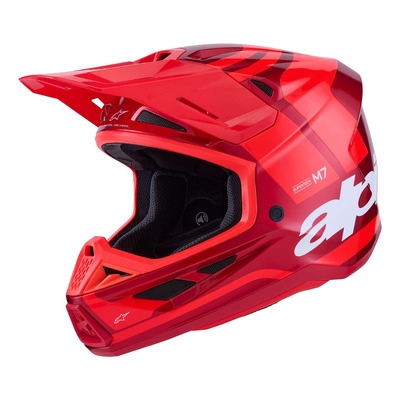 Casque cross Alpinestars SM7 Core red glossy
