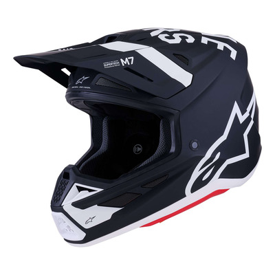 Casque cross Alpinestars SM7 Dasher black/white matt