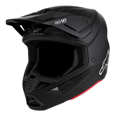 Casque cross Alpinestars SM7 Solid black mat