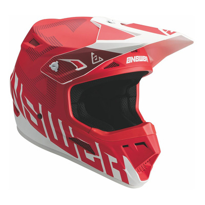 Casque cross Answer AR1 Bold rouge/blanc