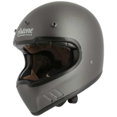 Casque Cross Astone SUPER RETRO mat gris