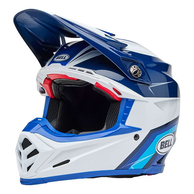 Casque cross Bell Moto-9S Flex Merchant gloss blue
