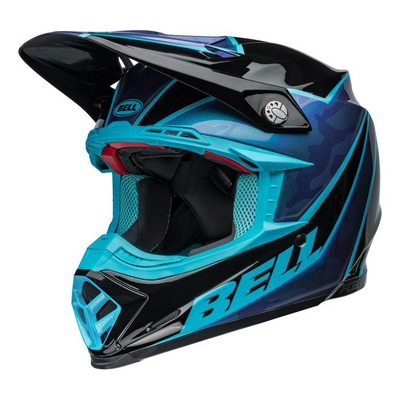 Casque cross Bell Moto-9S Flex Sprite bleu/noir