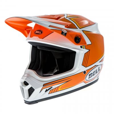 Casque cross Bell MX 9 Blockade orange