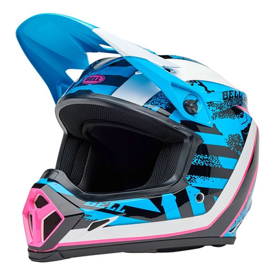 Casque cross Bell MX-9 Mips Breakdance gloss blue/pink