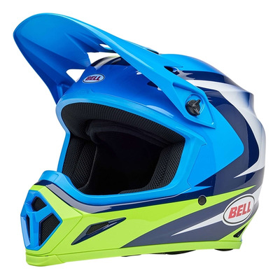 Casque cross Bell MX-9 Mips Jackal gloss blue/Hi-Viz yellow