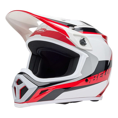 Casque cross Bell MX-9 Mips Rift gloss red/white