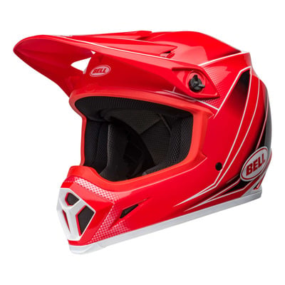 Casque cross Bell MX-9 Mips Zone gloss red