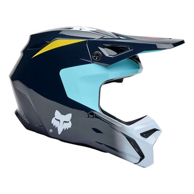 Casque cross enfant Fox Racing Youth V1 Elevated light blue