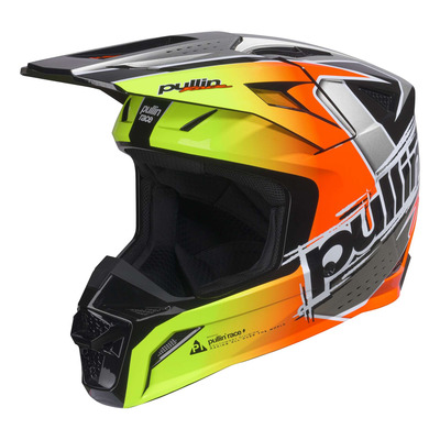 Casque cross enfant Pull-In Kid Master Graphic + Race orange neon