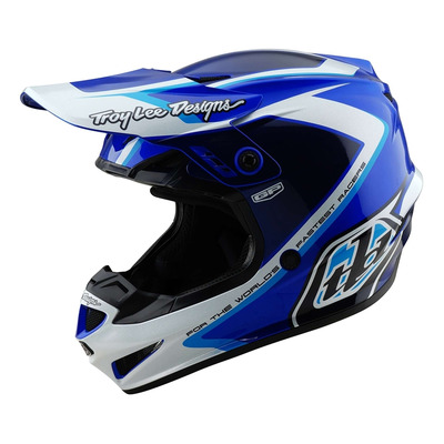 Casque cross enfant Troy Lee Designs GP Shutter bleu/blanc