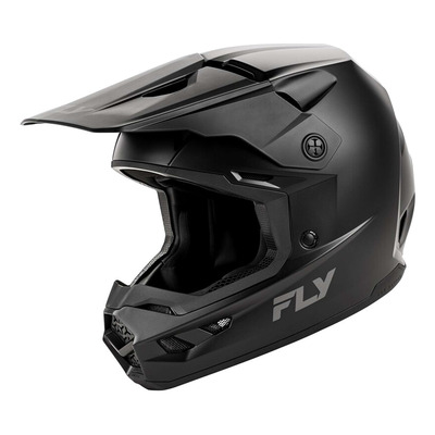 Casque cross Fly Racing Kinetic Solid noir mat