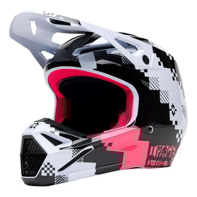 Casque cross Fox Racing V1 Digi Image black/pink
