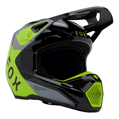 Casque cross Fox Racing V1 Lean grey/yellow