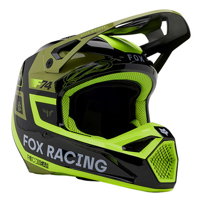 Casque cross Fox Racing V1 Race Spec green