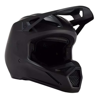Casque cross Fox Racing V1 Solid black mat