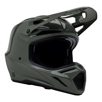 Casque cross Fox Racing V3 RS Carbon Solid dark stone