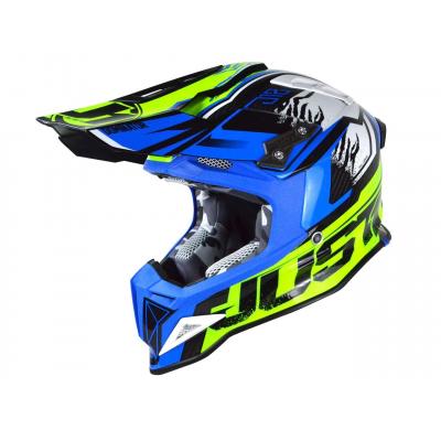Casque cross Just1 J12 Dominator bleu/jaune