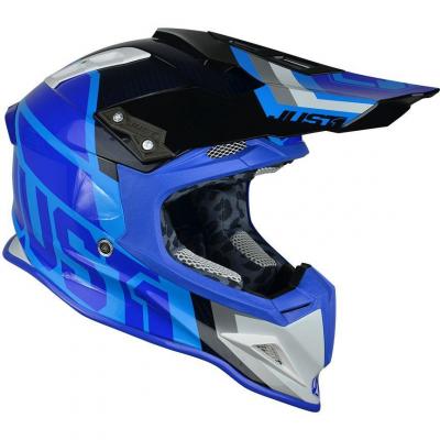 Casque cross Just1 J12 Unit bleu / carbone