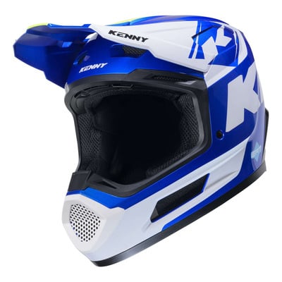 Casque cross Kenny Performance Graphic candy blue pearl