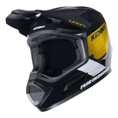 Casque cross Kenny Performance Graphic gold shinny