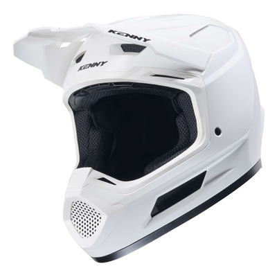 Casque cross Kenny Performance Solid white shinny