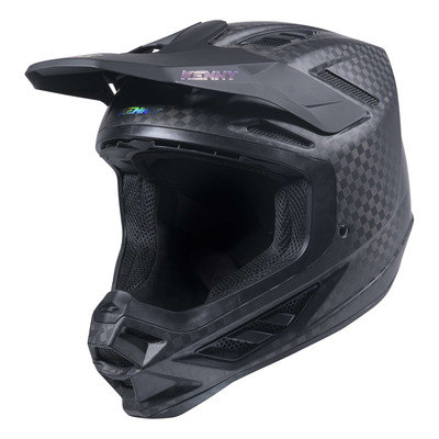 Casque cross Kenny Titanium Carbone big carbon matt holographic